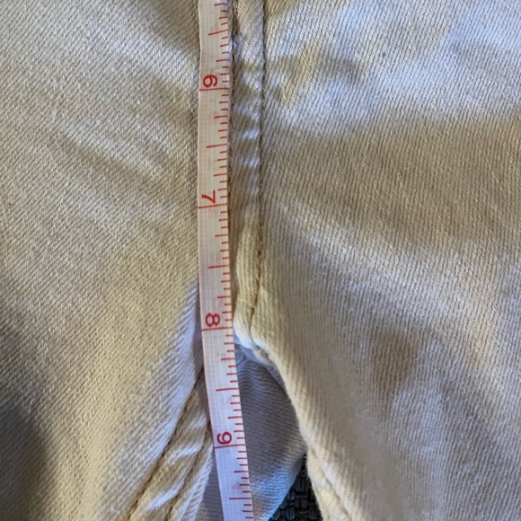 Free People White Cropped Skinny Jeans with Distressing - Picture 9 of 11